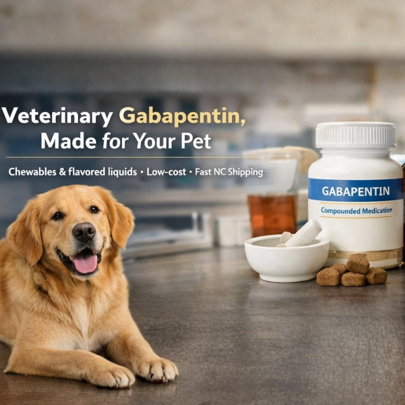 Low-Cost Compounded Gabapentin for Pets in NC