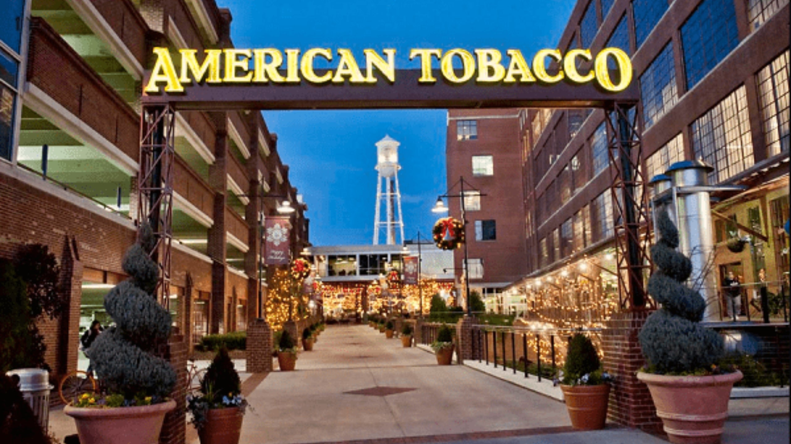 American Tobacco Campus in downtown Durham North Carolina near local neighborhoods